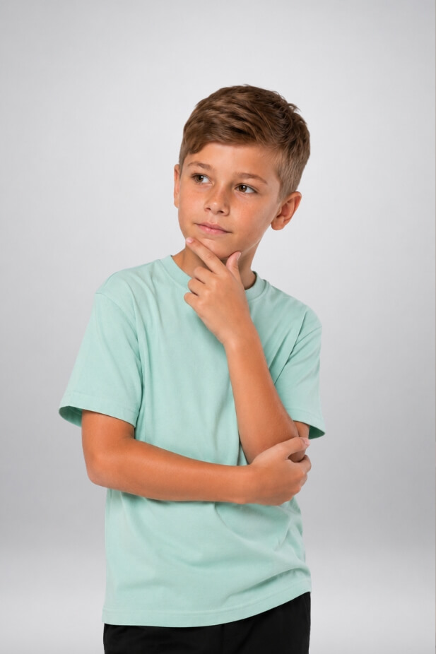 Basic mint T-shirt for boys